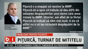 STIRI B1 TV- PITURCA, TURNAT DE MITITELU