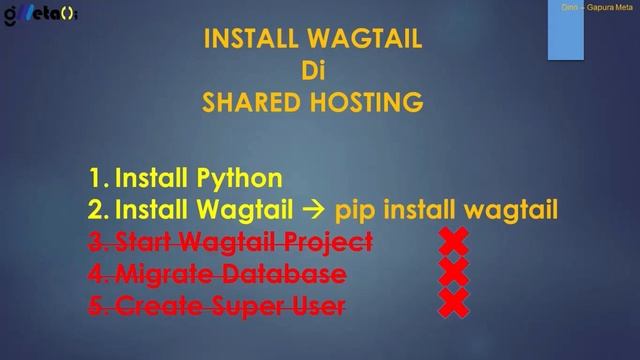 Vid.3 Tutorial WAGTAIL Python-Django - Deploy ke Shared Hosting TANPA Terminal смотреть онлайн