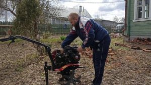 Первый запуск мотоблока Ока