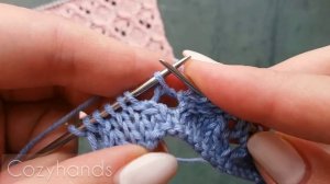 Ажурный узор спицами для вязания палантина, бактуса, плечевых изделий