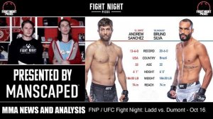 UFC Fight Night: Andrew Sanchez vs. Bruno Silva Prediction