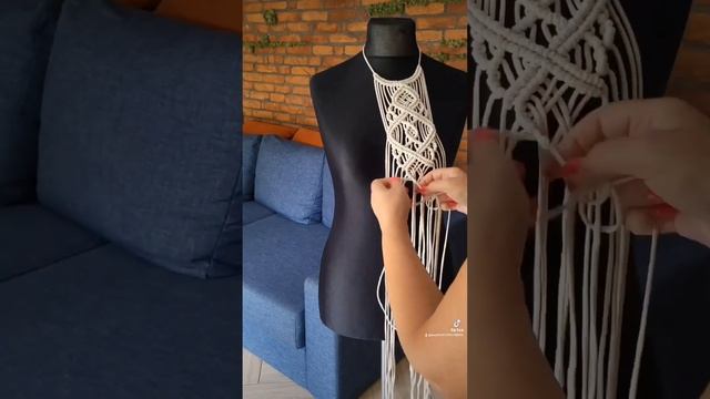 macrame, макраме чокер #macrame #shots #ukraine #тренд #стильнийаксесуар