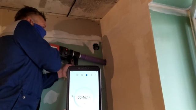 Тест каронки КитайХит на скорость пиления силикатного кирпича 400 мм. 1 этап . смотреть онлайн