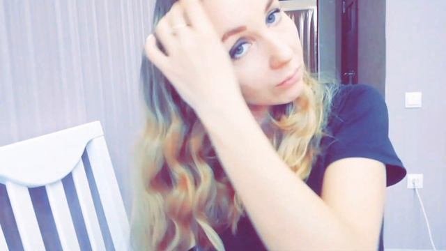 Быстрая укладка на среднюю длинну волос. Лёгкие локоны.