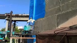 Безвоздушная покраска фасада