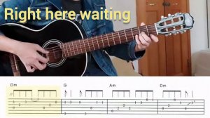 Right here waiting - Richard Marx fingerstyle guitar with tab