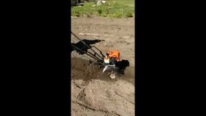 Работа окучника культиватора ECHO TC 210