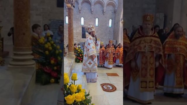 Слово епископа Богородского Амвросия после Божественной Литургии на мощах святителя Николая в Бари смотреть онлайн