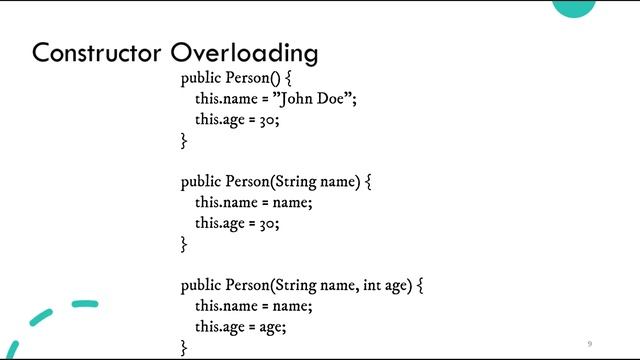 Constructor types in Java - Java tutorials - 7