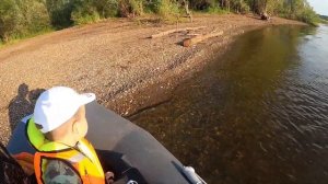 Первый раз на лодке, отдых на Каме.