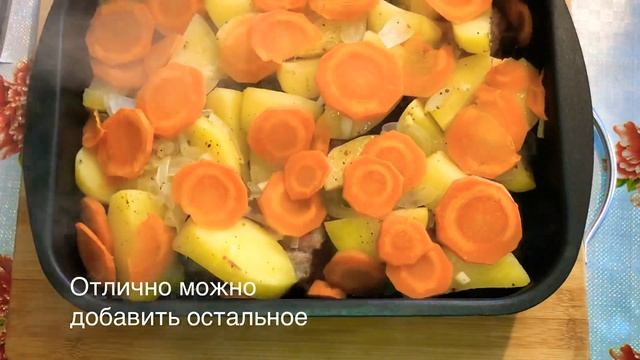ГОТОВЛЮ СРАЗУ МНОГО копчёные рёбра с овощами и КЛЮКВОЙ РЕЦЕПТ останется у ВАС навсегда топ блюд