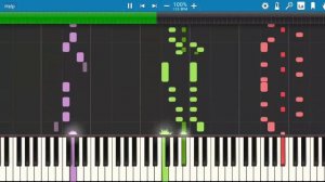 DELTARUNE Chapter 1 OST - Field of Hopes and Dreams (Synthesia Piano Tutorial)