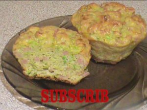 Кабачковые кексы по дюкану