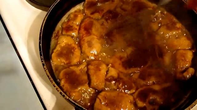 Печень жаренная
