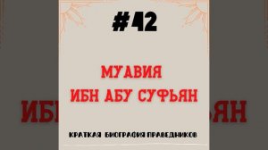 Муавия ибн абу Суфьян | Краткая биография