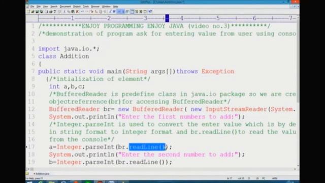 Addition OF Integers In Java Programming Using Buffer Reader смотреть онлайн