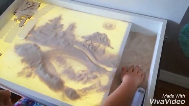 Стол для рисования песком "Киндер" дома у покупателя смотреть онлайн