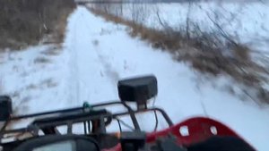Покатушки на квадроцикле Китай 250 кубов. Зима