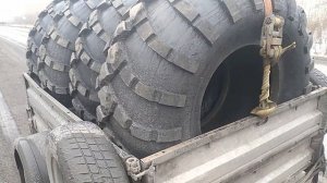 Приобрел ободрыши с Краз лапоть и привез домой для своего будущего квадроцикла с двигателем 1ZZ