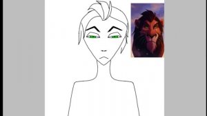 Как я нарисовала Шрама из короля льва