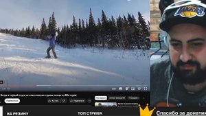 Жирный смотрит Лыжный панк, Вова Ветер и 1й спуск на классических горных лыжах из 80х