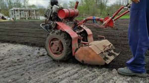 Мотоблок Мотор Сич , фрезерование почвы