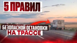 Пять правил безопасной остановки на трассе.