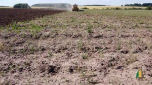 Борона дисковая БДМ 8х2ПС складная с катком спиральным в работе с трактором К-700 , вспашка земли!