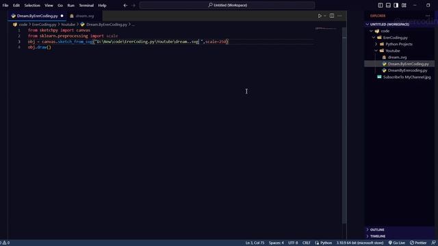 Dream Sketch Using 3 Lines Of Code Python Turtle Graphics смотреть онлайн