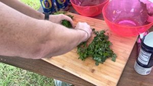 Хашлама по Армянски, в казане на костре