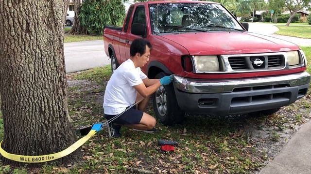 Nissan Frontier bumper-fender repair. смотреть онлайн