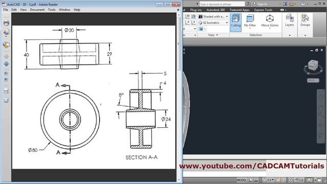 AutoCAD 3D Basics Training Exercises - 3 of 3