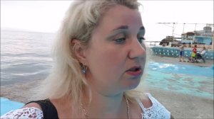Отпуск в Крыму, вечер на Черном море. Дошли до пляжа Утёса