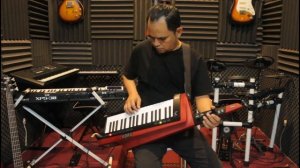 Korg rk100s2 unboxing & sound review #korg #keytar
