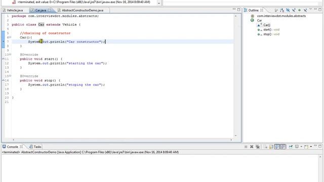 CAN AN ABSTRACT CLASS HAVE A CONSTRUCTOR JAVA DEMO смотреть онлайн
