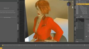 Female image in collaboration #CLO3d patterns + #DAZ3d avatar, render