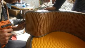 Кресло из старых шин своими руками