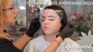 Ламинирование бровей (долговременная укладка) составом Thuya.