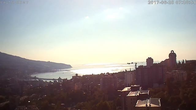 Камера - Ялта, Крым 2017-06-25. День за 5 минут смотреть онлайн