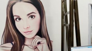 Печать на стене портрета принтером LN Print / print a portrait on the wall with LN Print