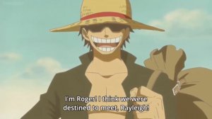 Roger meets Rayleigh for the first time - One Piece