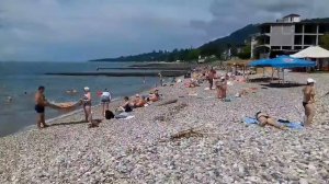 🌴АБХАЗИЯ НОВЫЙ АФОН - МОРЕ СЕГОДНЯ РЯДОМ С ГОРОДСКИМ РЫНКОМ. 27.07.22.