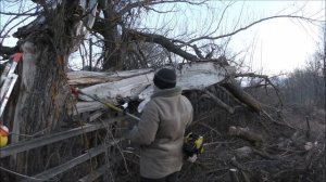 Высоторез в деле. Насадка на триммер - цепная пила