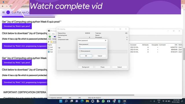 NPTEL The Joy of Computing using python week 7 all 3 programming assignment answer with link of cod смотреть онлайн