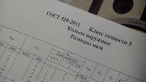 Определение класса точности подшипника  по непостоянству(биению) диаметра внешнего кольца.