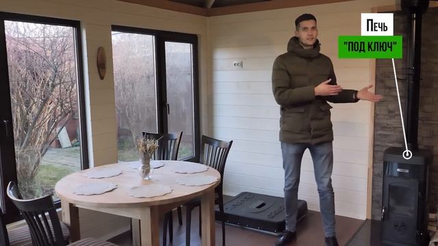 Проект "Престиж". Теплая беседка с погребом и печкой