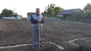 17. Трассировка септика, канализационного трубопровода.  Вечер. Часть 2