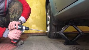 Metabo PowerMaxx BS поднятие домкратом Лачетти