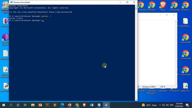 How to check python version | Check python version using windows power shell