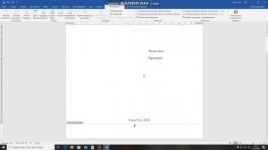 Нумерация страниц в WORD